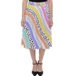 Background Abstract Wallpaper Classic Midi Skirt