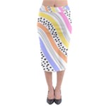 Background Abstract Wallpaper Midi Pencil Skirt