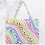 Background Abstract Wallpaper Zipper Medium Tote Bag