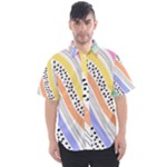 Background Abstract Wallpaper Men s Short Sleeve Shirt