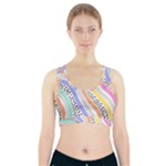 Background Abstract Wallpaper Sports Bra With Pocket