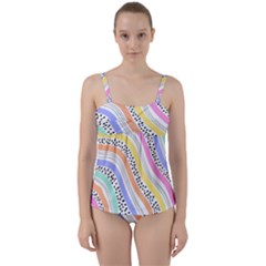 Twist Front Tankini Set 
