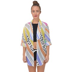 Open Front Chiffon Kimono 