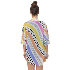 Open Front Chiffon Kimono 