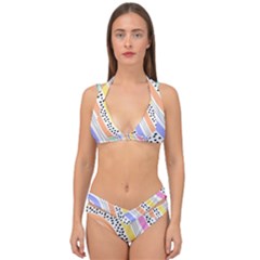 Double Strap Halter Bikini Set 