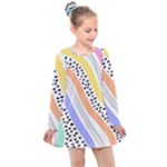 Background Abstract Wallpaper Kids  Long Sleeve Dress