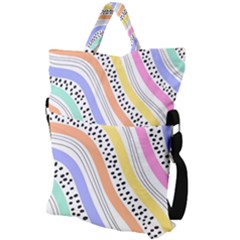 Fold Over Handle Tote Bag 