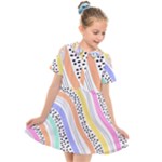 Background Abstract Wallpaper Kids  Short Sleeve Shirt Dress