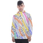 Background Abstract Wallpaper Men s Front Pocket Pullover Windbreaker