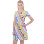 Background Abstract Wallpaper Cap Sleeve Velour Dress 