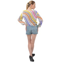 Banded Bottom Chiffon Top 