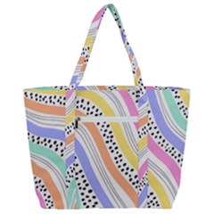 Zip Up Canvas Bag 