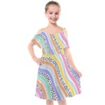 Background Abstract Wallpaper Kids  Cut Out Shoulders Chiffon Dress