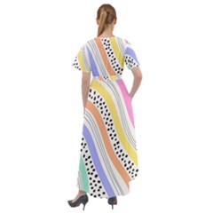 Front Wrap High Low Dress 