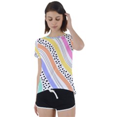 Short Sleeve Open Back T-Shirt 