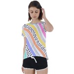 Background Abstract Wallpaper Short Sleeve Open Back Tee