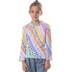 Background Abstract Wallpaper Kids  Frill Detail Tee