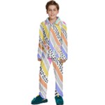 Background Abstract Wallpaper Kids  Long Sleeve Velvet Pajamas Set