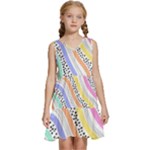 Background Abstract Wallpaper Kids  Sleeveless Tiered Mini Dress