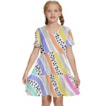 Background Abstract Wallpaper Kids  Short Sleeve Tiered Mini Dress