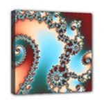 Fractal Spiral Art Math Abstract Mini Canvas 8  x 8  (Stretched)