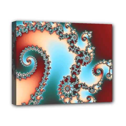 Fractal Spiral Art Math Abstract Canvas 10  x 8  (Stretched) from ArtsNow.com