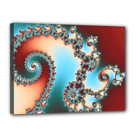 Fractal Spiral Art Math Abstract Canvas 16  x 12  (Stretched) from ArtsNow.com