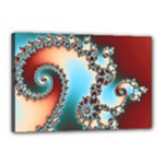 Fractal Spiral Art Math Abstract Canvas 18  x 12  (Stretched)