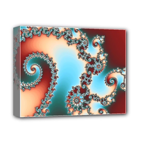 Fractal Spiral Art Math Abstract Deluxe Canvas 14  x 11  (Stretched) from ArtsNow.com
