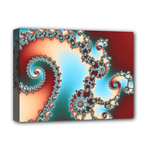 Fractal Spiral Art Math Abstract Deluxe Canvas 16  x 12  (Stretched)  from ArtsNow.com
