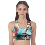 Fractal Spiral Art Math Abstract Sports Bra