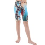 Fractal Spiral Art Math Abstract Kids  Mid Length Swim Shorts