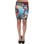 Fractal Spiral Art Math Abstract Bodycon Skirt