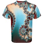 Fractal Spiral Art Math Abstract Men s Cotton Tee