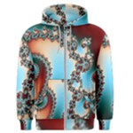 Fractal Spiral Art Math Abstract Men s Zipper Hoodie