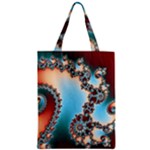 Fractal Spiral Art Math Abstract Zipper Classic Tote Bag