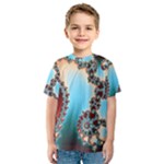 Fractal Spiral Art Math Abstract Kids  Sport Mesh Tee