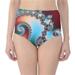 Fractal Spiral Art Math Abstract Classic High-Waist Bikini Bottoms