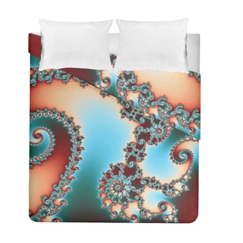 Fractal Spiral Art Math Abstract Duvet Cover Double Side (Full/ Double Size) from ArtsNow.com