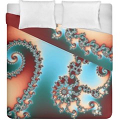 Fractal Spiral Art Math Abstract Duvet Cover Double Side (King Size) from ArtsNow.com