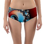 Fractal Spiral Art Math Abstract Reversible Mid-Waist Bikini Bottoms