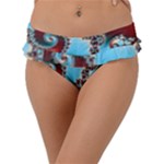 Fractal Spiral Art Math Abstract Frill Bikini Bottoms