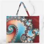 Fractal Spiral Art Math Abstract Zipper Large Tote Bag