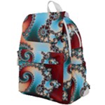 Fractal Spiral Art Math Abstract Top Flap Backpack