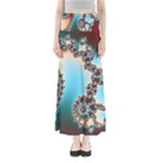 Fractal Spiral Art Math Abstract Full Length Maxi Skirt