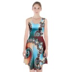 Fractal Spiral Art Math Abstract Racerback Midi Dress