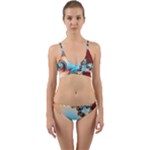 Fractal Spiral Art Math Abstract Wrap Around Bikini Set