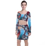 Fractal Spiral Art Math Abstract Top and Skirt Sets