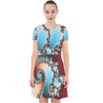 Fractal Spiral Art Math Abstract Adorable in Chiffon Dress