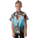 Fractal Spiral Art Math Abstract Kids  Short Sleeve Shirt